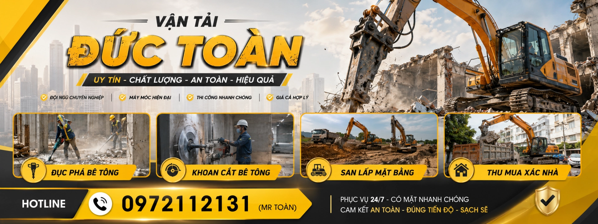 đục phá nền bê tông giá rẻ An Giang